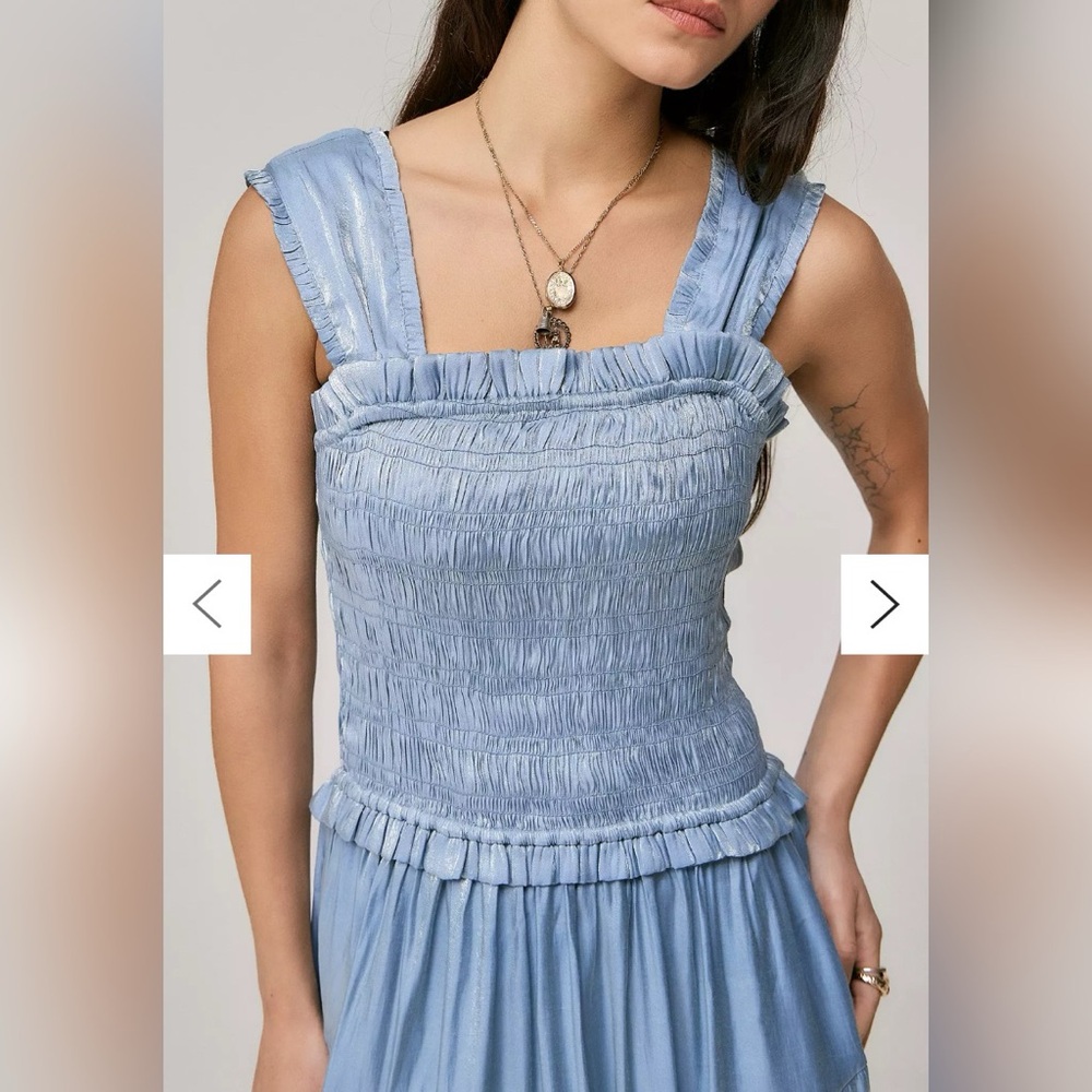 Damson Madder Violet Maxi
Dress Blue Glass Satin NEW W TAG Size US 14 - Picture 6 of 8